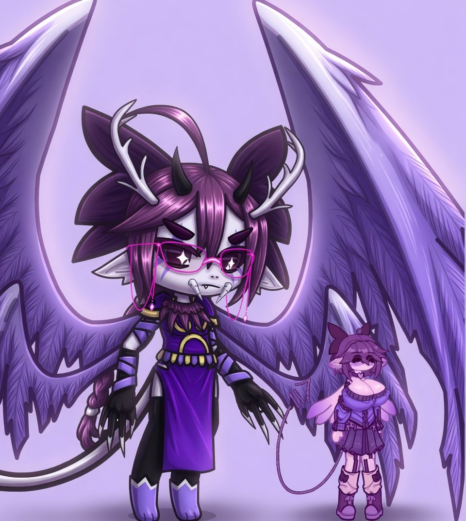 LizardLoneJone's tweet image. Her version vs My Version 
(Realistic version) 
For @Hakariperson 
#gacha #gachasfw #gachalife2