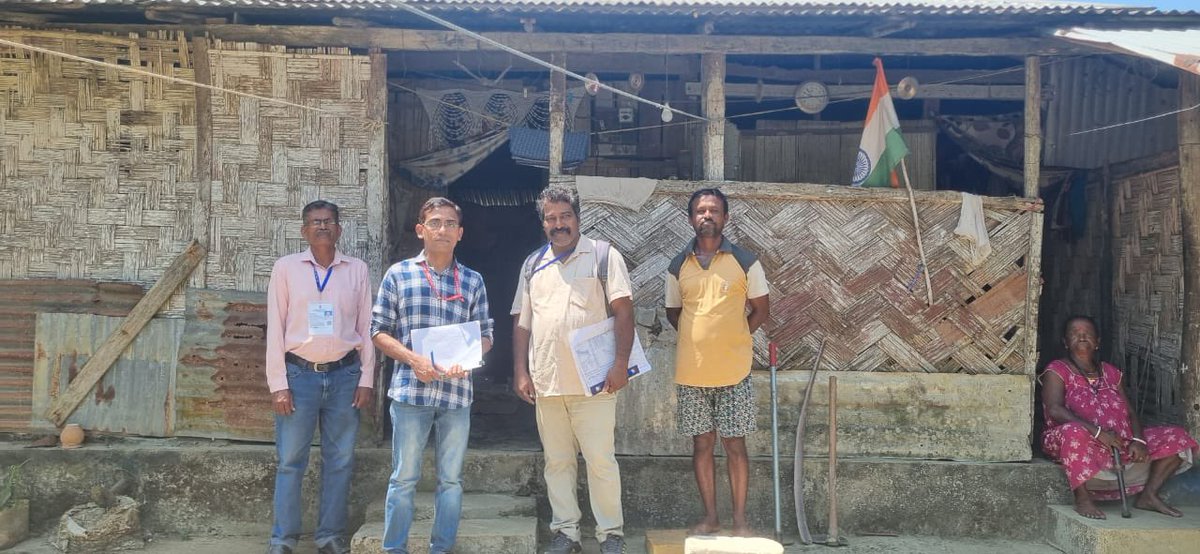 ANI_CENSUS's tweet photo. Census 2027 – Phase 1 (House Listing)

Inspection was conducted in Rangat Tehsil And DFO Rangat&amp; Baratang, North &amp; Middle Andaman District by DCO officers Shri Biswa Bhusan Dash (Assistant Director) and Shri Abhijit Das (SI Gr-II).
#censusindia2027 https://t.co/2eLzq5e5cU