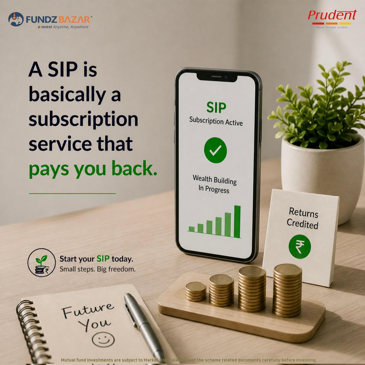 paragarvindshah's tweet image. A SIP is basically a subscription service that pays you back. 📱💸 Swap one useless app for an investment &amp;amp; fund your future today. 

#SIP #Wealth #InvestSmart