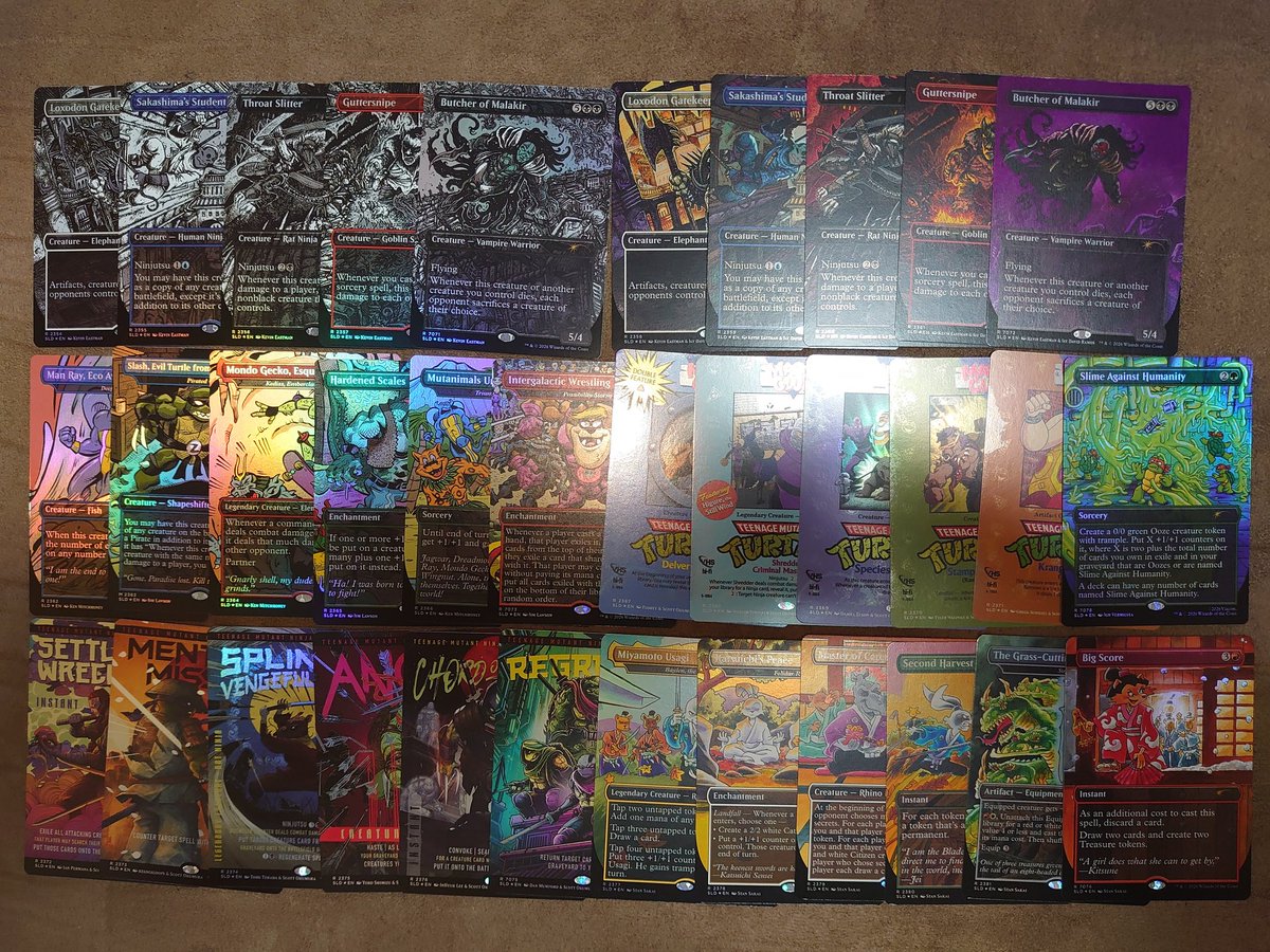 ni_Da0703's tweet photo. 今日の購入品。Secret Lair Totally Tubulair Superdrop Turtle Power Foil Bundle。 https://t.co/NRDhD971dX