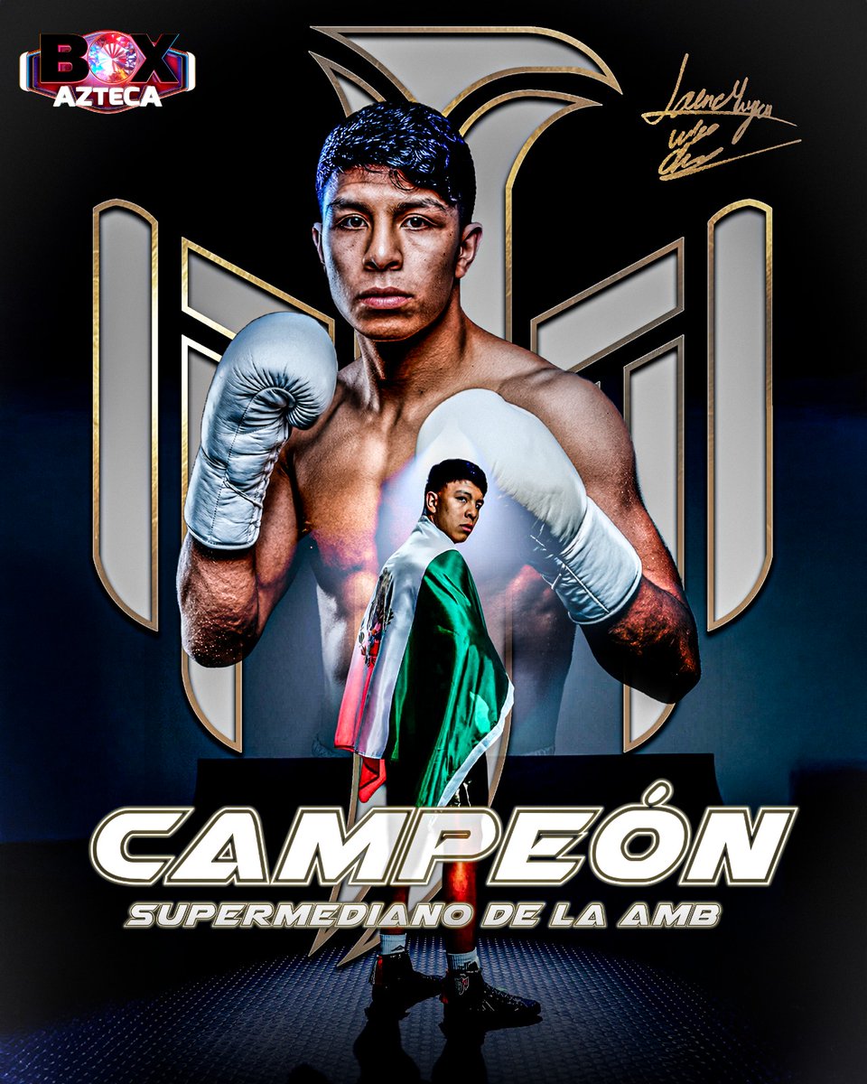 BoxAzteca7's tweet photo. ¡Lo gana Munguía! 🏆

Jaime Munguía se queda con la victoria tras una gran exhibición, dominando de principio a fin y dejando claro su poder arriba del ring 🥊🔥

El pugilista mexicano impuso condiciones desde el arranque, controlando el combate y cerrando la noche con una actuación contundente para quedarse con el título mundial Supermediano de la Asociación Mundial de Boxeo por decisión unánime 👊⚡

#SábadoAzteca #BoxAzteca