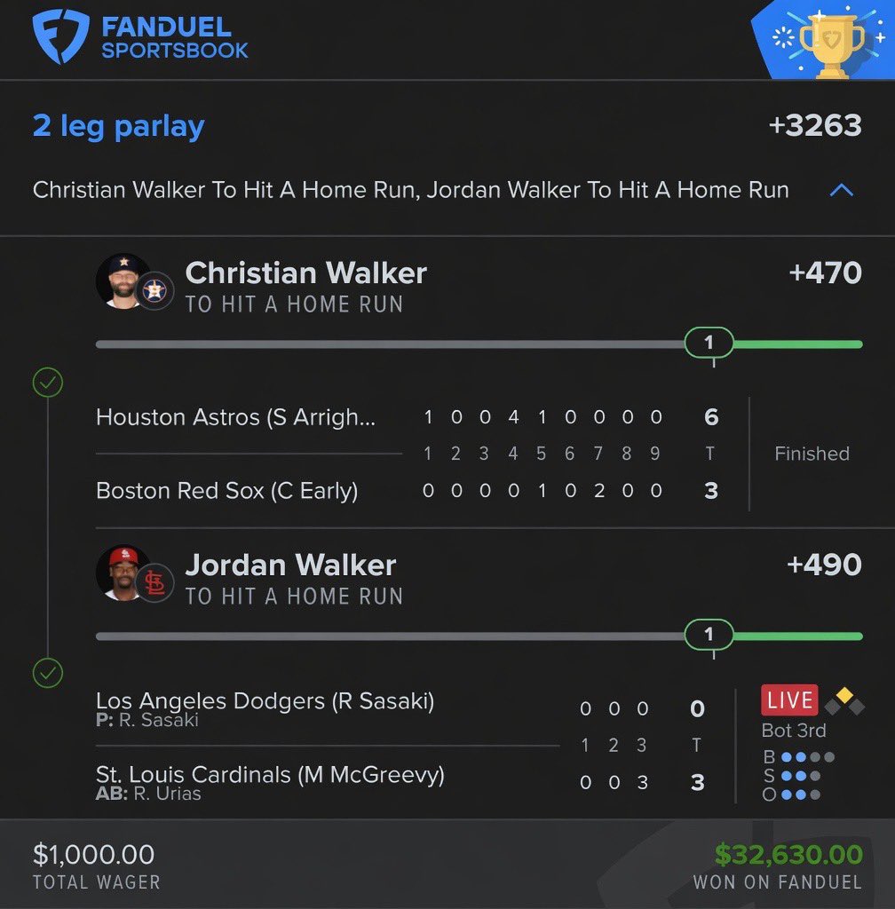 timel__'s tweet image. CASHED VIP OUTT 🤑

Christian walker 

Jordan  walker

Get all my plays here ➡️ Link to picks on my Bio

#PrizePicks #GamblingX #NFL
#WCBB ⛹️ | #NBA 🏀 | #CBB 🔥 
#Prizepicks 🔐 | #PROPS | #POTD 📋
#GIVEAWAY 👋 | #NHL 🏒 | #Picks
#CSGO 🔫| #WAKEANDCASH 💵
#WNBA 🏀 | #Summerleague