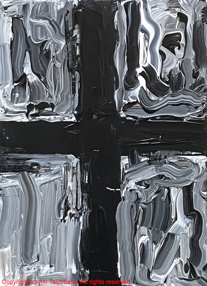 aki_tachibna777's tweet image. Black identity ＃136/F4(333×242mm)/2026/acrylic on canvas

#painter #drawing #paint #abstractart #abstract #abstractpainting #painting #art #contemporaryart #artgallery #abstractartist #abstractphotography #画家　#現代アート #抽象画 #絵画
#黒の絵 #モノクロアート #黒の表現
#橘秋