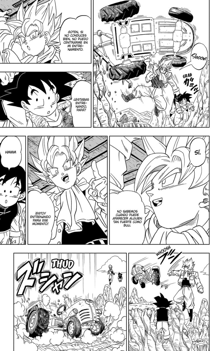 HaterDeJupiterZ's tweet image. Ya que muchos estaban corrigiendo páginas de toyotaro, quitando paneles innecesarios, yo también quise hacerlo. No use IA. Lo dibuje todo yo intentando que se notara lo menos posible el corte. No es mucho pero espero que haya mejorado 
#dragonballsuper #dbs #manga