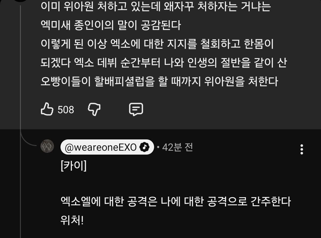 평생 엑소 카이 팬카페:HERE I AM tweet media