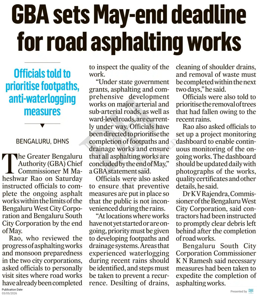 Greater Bengaluru Authority tweet media