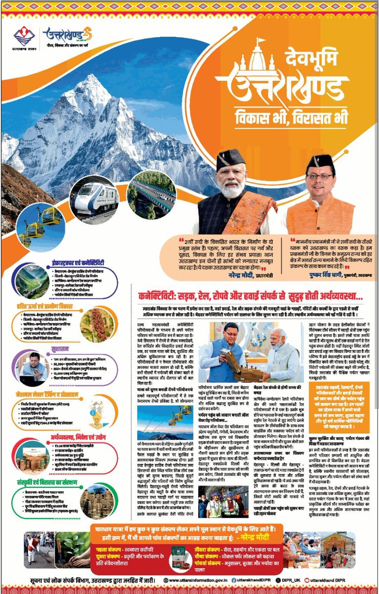 विरासत के साथ विकास का नया अध्याय लिख रहा उत्तराखण्ड।