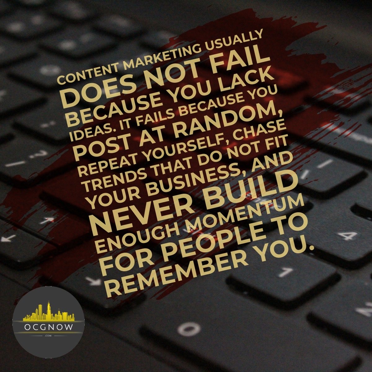 OCGNow's tweet image. #Contentmarketing doesn’t fail from lack of ideas, it fails from inconsistency and lack of direction. At Online Capital Group, we build practical content calendars that drive real results, helping businesses stay consistent, connect with the right audience, and generate leads.