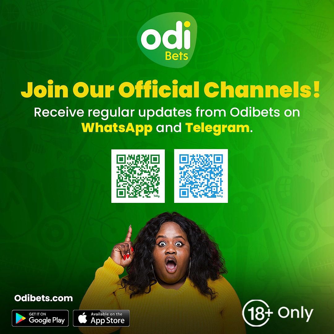OdibetsOfficial's tweet image. Get all the latest news, special deals, and key announcements sent straight to your phone! 🚀

Join our WhatsApp and Telegram channels now for instant updates delivered directly to you.

🔗 WhatsApp: whatsapp.com/channel/0029Va…
🔗 Telegram: t.me/odibetsofficial

#StayConnected