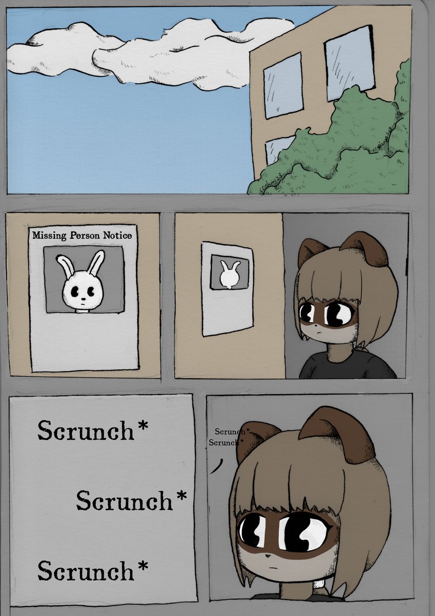 ccxiaoyi123's tweet photo. (Experimenting with a different art style)  
Short Micro-Horror Comic: Planting Stones https://t.co/iF049GXVWK