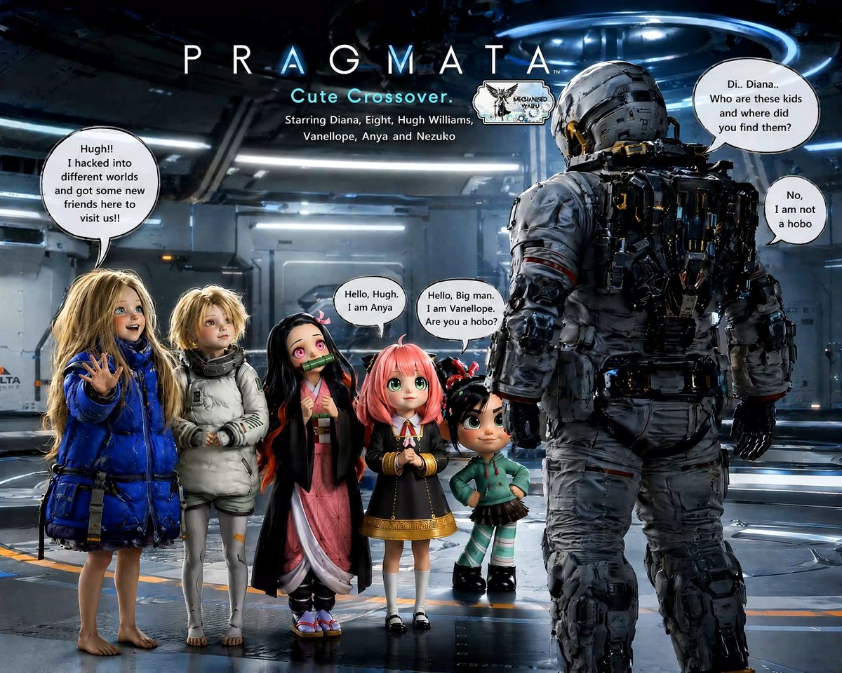 mechanisedWaifu's tweet photo. Pragmata Cute Crossover.
Diana found new friends when she hacks into other worlds.
#Pragmata #pragmatagame #capcom #capcomgames #ps5 #PlayStation5 #XBOXSeriesX #STEAM #NintendoSwitch2 #GamingNews #SciFiGames #SciFiAdventure #pragmatadiana #pragmatafanart #nezukokamado #nezukoedit #AnyaForger #vanellopevonschweetz #crossover