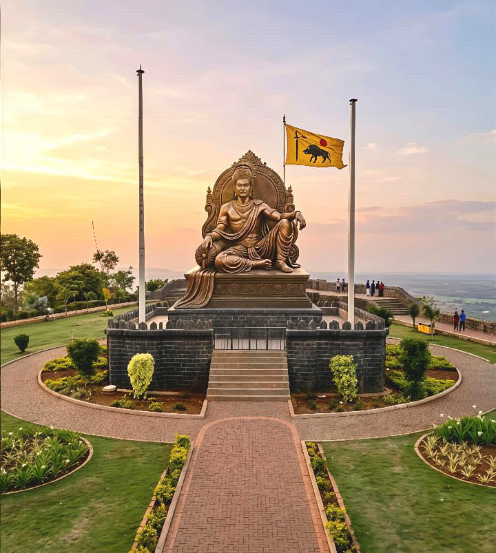 VKkarthik169's tweet photo. ಎರೆಯನ ಪ್ರತಿಮೆ ಎಲ್ಲೆಡೆ ಆಗಬೇಕು!

ಅಖಂಡ ಭಾರತದ ಅಧಿಪತಿ, 

ಅರಬ್ಬರಿಗೆ ನಡುಕ ಹುಟ್ಟಿಸಿದ ಹೆಮ್ಮೆಯ ಕನ್ನಡಿಗ ಹಿಂದೂ ಮಹಾರಾಜ,

ಭಾರತದ ಮೊಟ್ಟಮೊದಲ ನೌಕಪಡೆಯ ಪಿತಾಮಹಾ,

ಹಿಂದೂಧರ್ಮ ಒಂದೇ ಅಲ್ಲದೇ ಭಾರತದ ಎಲ್ಲ ಸಂಸ್ಕೃತಿಯನ್ನ ಉಳಿಸಿದ ದೈವಾಂಶ ಸಂಭೂತ,

ಬಾದಾಮಿಯಿಂದ ಭಾರತ ಅಲ್ಲದೇ ಇರಾನ್ afghanistan ವರೆಗೂ ಗೆದ್ದು ಕಪ್ಪಾಕಾಣಿಕೆ ಪಡೆಯುತ್ತಿದ್ದ #ಇಮ್ಮಡಿಪುಲಕೇಶಿ 😍🤩

ಇಡೀ ಉತ್ತರ ಭಾರತವನ್ನೇ ಗೆದ್ದೇ ಎಂದೂ ದಕ್ಷಿಣದ ಕಡೆತನ್ನ ಸಾಮ್ರಾಜ್ಯವನ್ನ ವಿಸ್ತರಿಸಲು ಬಂದ ಹರ್ಷವರ್ಧನನ್ನು ನರ್ಮದಾ ನದಿದಂಡೆಯಲ್ಲಿ ಸೋಲೂಣಿಸಿದ ಸಾಮ್ರಾಟರಿಗಲ್ಲ ಮಹಾನ್ ಸಾಮ್ರಾಟ ಜಯ ಜಯ ಚಾಲುಕ್ಯ ಚಕ್ರವರ್ತಿ