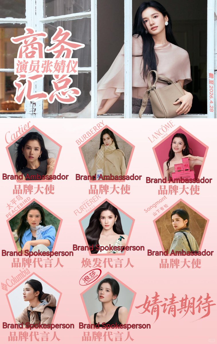 Update​ 260503  

มาสรุปการรับรองแบรนด์ของจางจิ้งอี๋กัน!! 

#จางจิ้งอี๋​ #Zhangjingyi #张婧仪
