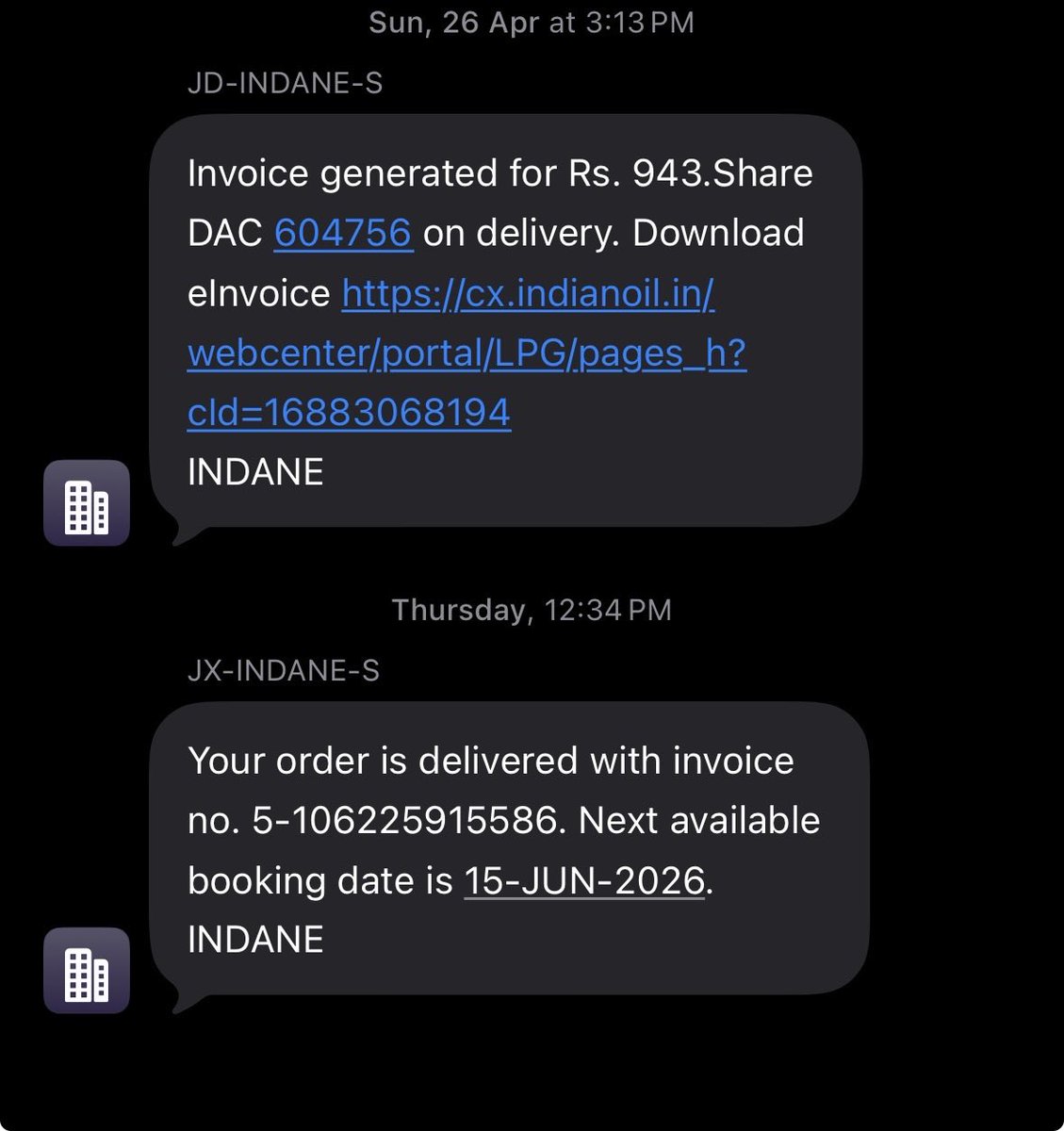 _officialdaya's tweet photo. @IndianOilcl what is this? I didn’t even get a gas cylinder.

Your gas supply trucks come after dark. Yesterday’s truck came at night; we only found out this morning. HPCL, fix the timing and keep it predictable. https://t.co/zWPDw7XaID