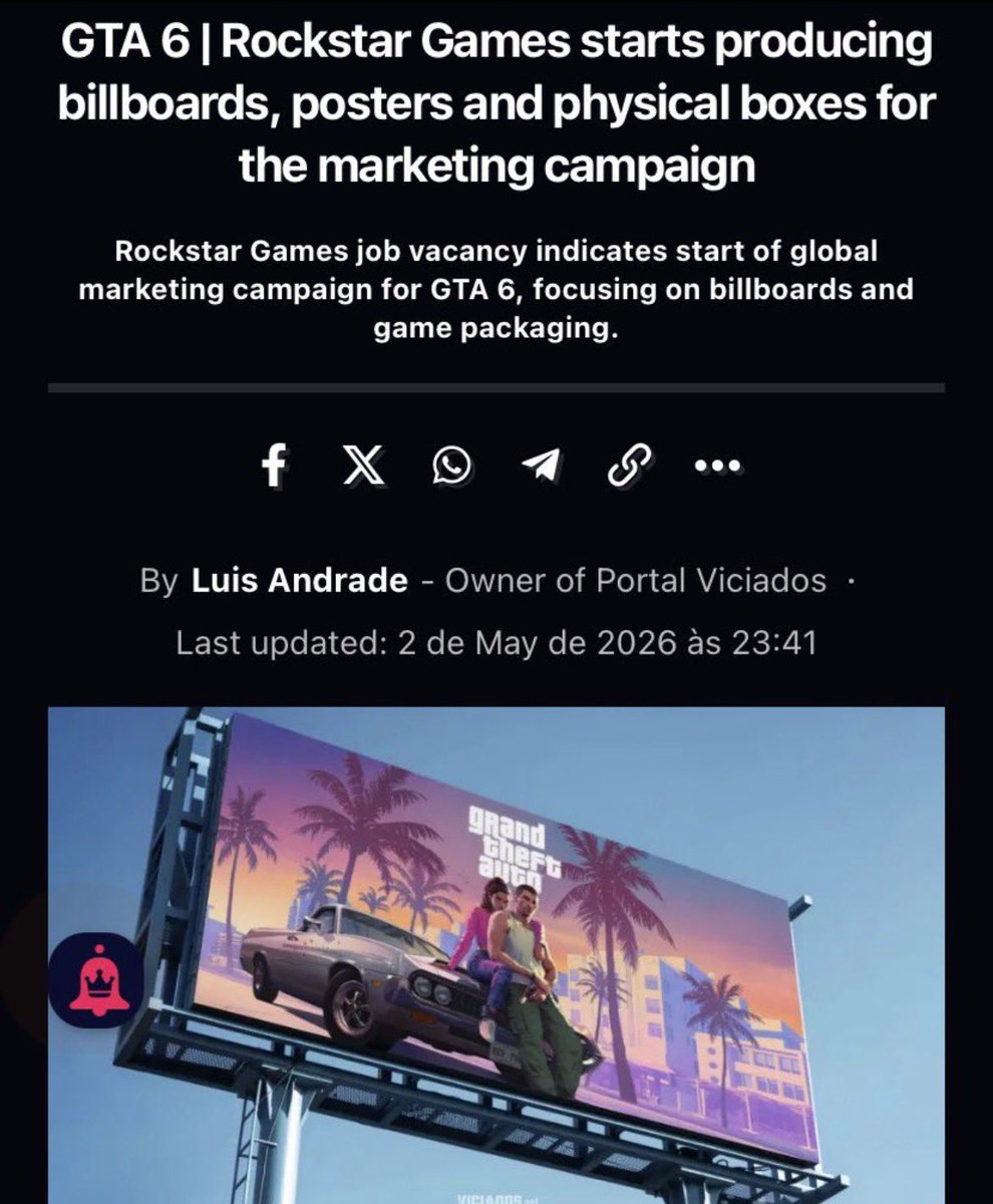 GTA 6 Updates tweet media