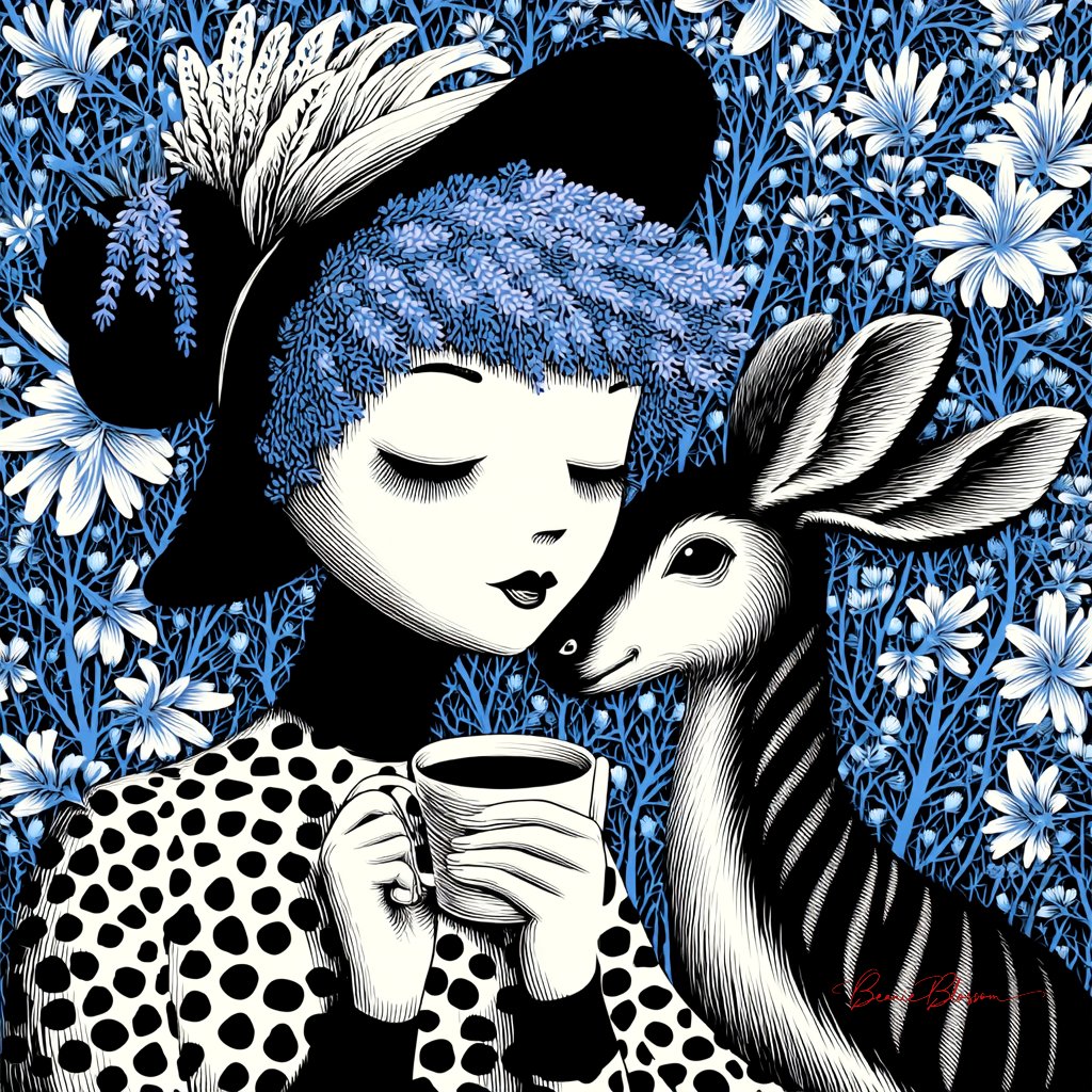 BeanieBlossom's tweet image. Good morning, you lovely people

In the garden of dreams, silence speaks louder than words.

#GoodMorning #AIArtWork #AIArt #AIArtists #AIArtCommunity