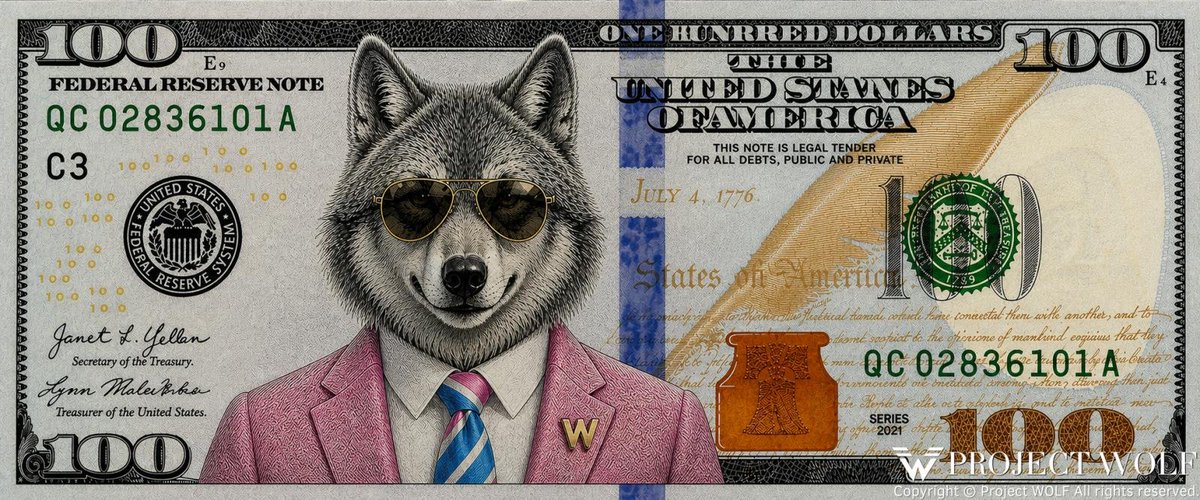 ProjectWOLF_com's tweet image. #WOLF Coin will inevitably break through $100.

If it happens fast, we may see it as early as Phase 2.

At the latest, WOLF will settle above $100 in Phase 3.

Come back to this post a few years from now.

Reflect on your past self for failing to recognize WOLF and missing the