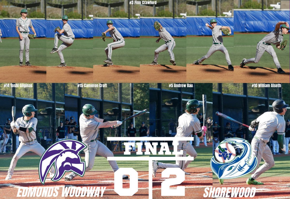 EWBaseball's tweet photo. Your Warriors lose a tough one at Shorewood 2-0 on 4/29 to force a winner take all Wesco South Championship game at Edmonds Woodway on 5/1. Finn Crawford tossed a gem in the loss… https://t.co/bQMU3xKH6G