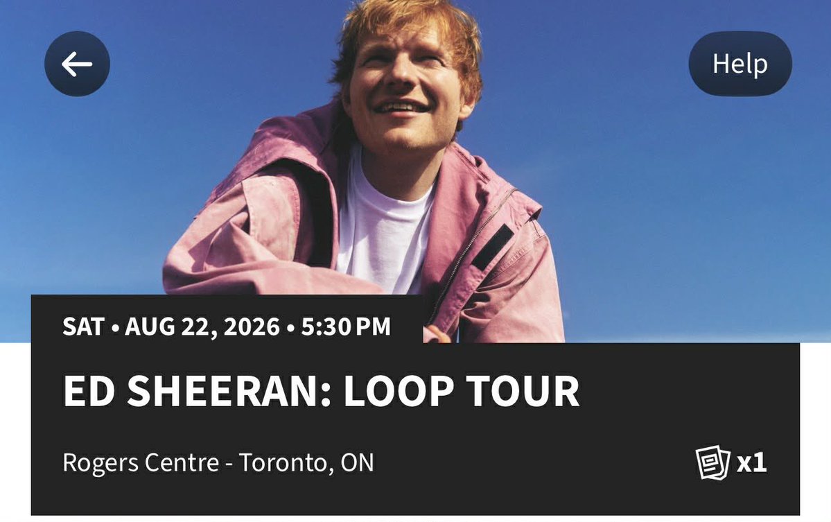 hearteuuu4's tweet image. Selling 1 Ed Sheeran ticket for August 22 in toronto at the rogers centre for face value dm me if interested

#Edsheeran #toronto #ticketselling #ticketedsheeran #edsheeranlooptour