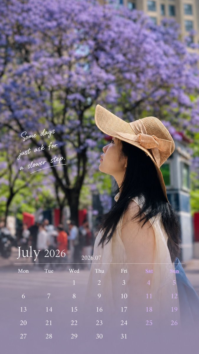 Healing Travel Calendar Card