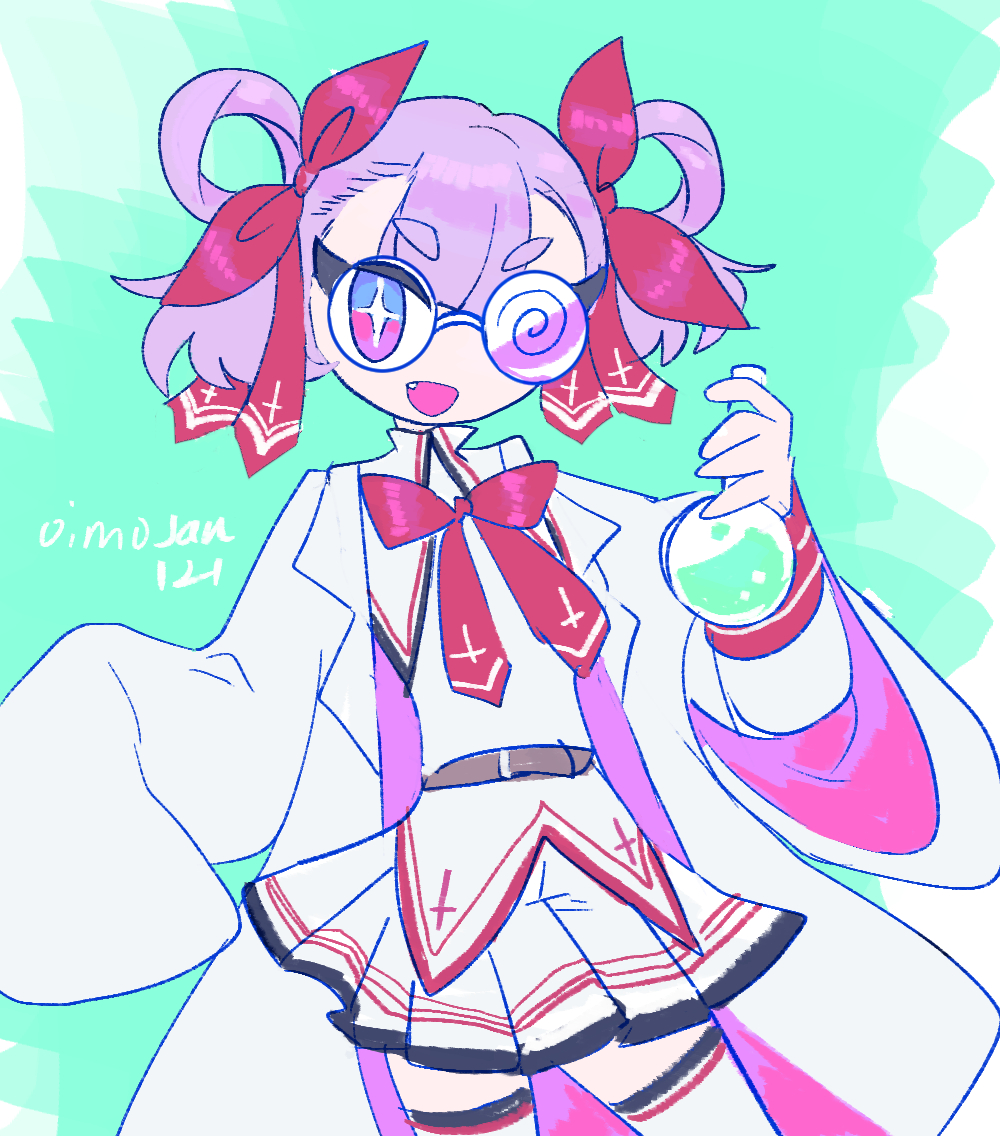 #きまぐれよその子ワンドロイラスト
糊達えるまちゃんをお借りしました
髪形とメガネがかわいいです！