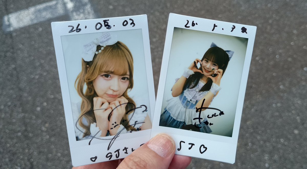 Onephony 特典会大人気過ぎて2人しか撮れなかったけど、自然光チェキ