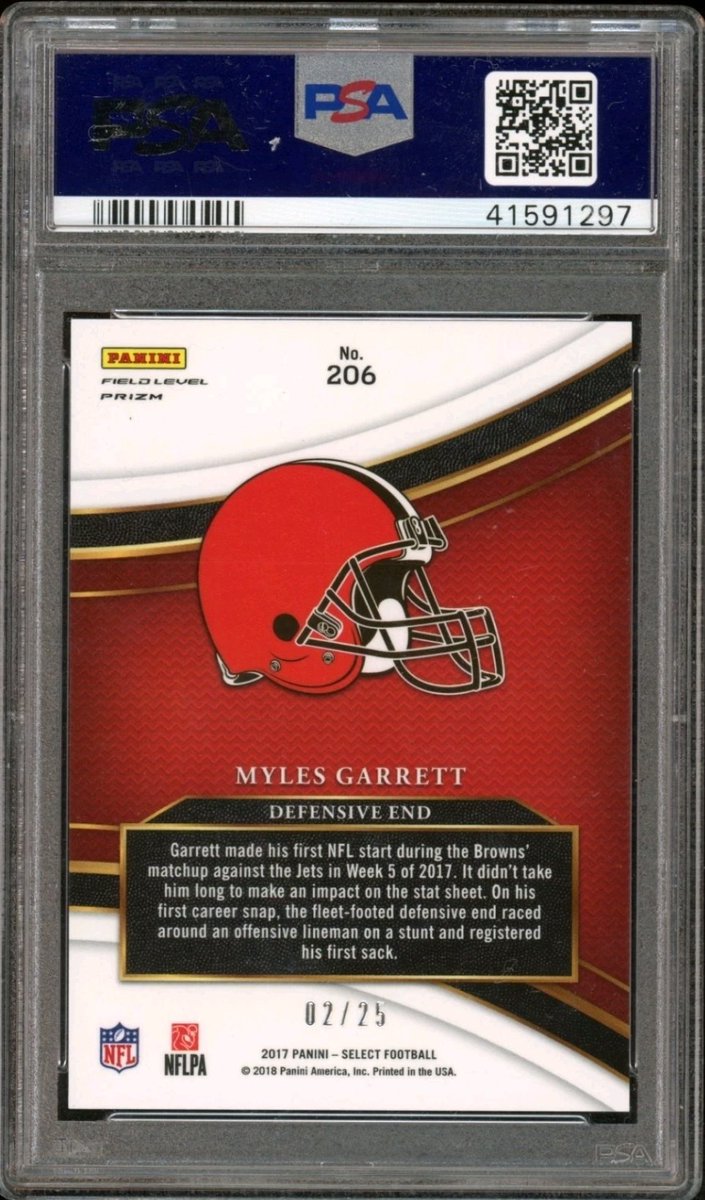 GradedLegends's tweet image. Myles Garrett 2017 Panini Select Tie-Dye Serial #2/25 PSA 10 Gem Mint Pop. 5

Note: Myles does not have an autographed rookie card.

ebay.us/m/QqMX1T

#Cleveland #Browns #NFL #Sack