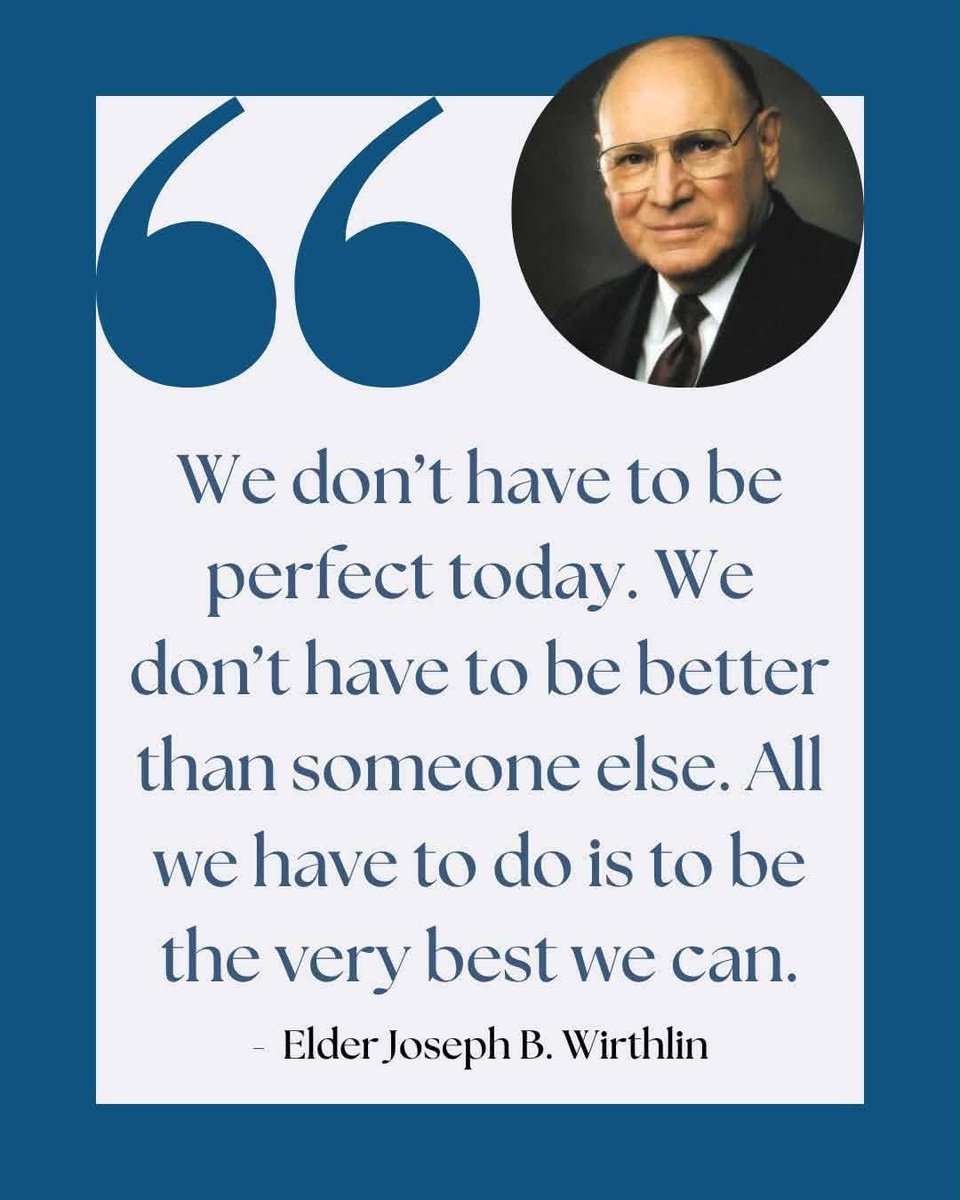 The Lord loves effort - Russell M Nelson 

Just do the best that you can. It will all work out. Great thing to remember.