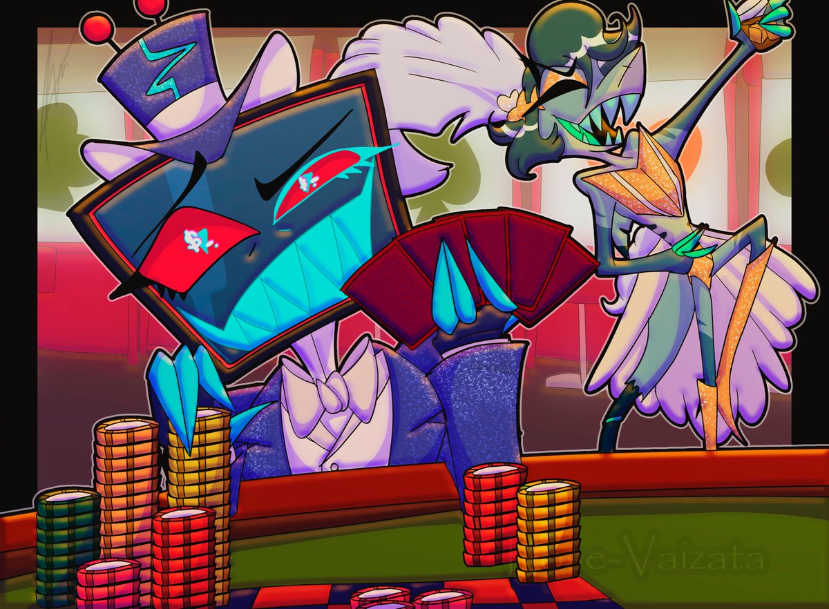 Rose_Vaizata's tweet photo. 🦈 #choxweek2026 📺

Day 2: Vacation in Vegas

#staticshark #chaz #vox #hazbinhotel https://t.co/nNUeyUZXeQ