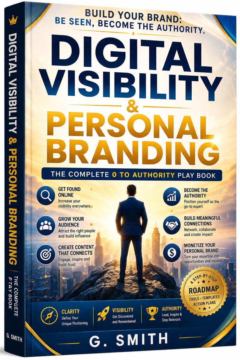 GauravHipr's tweet image. E-Book | Digital Visibility &amp;amp; Personal Branding: The Complete 0 to Authority Playbook
Build. Grow. Monetize.
👉 Get started today
digitalproducthub.online/digital-visibi…

#PersonalBranding #DigitalMarketing #BuildInPublic #ContentCreator #Entrepreneur #startups #onlinepresence #presence