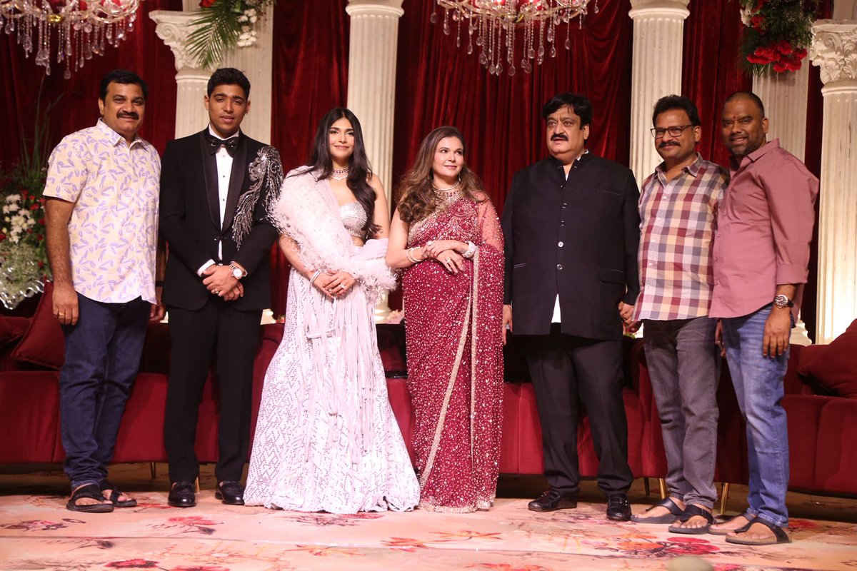 yjrambabu's tweet image. At the wedding celebrations of #AsianSuniel's daughter #Simran - #Krish along with fellow #TFJA members to convey Best Wishes. 💐