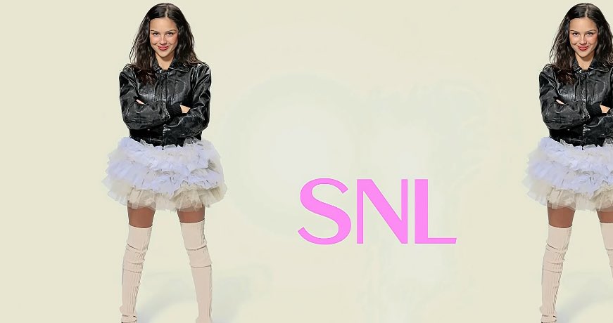 OliviaRodrigoHQ's tweet image. Newest Olivia Rodrigo SNL bumper!  #saturdaynightLIV