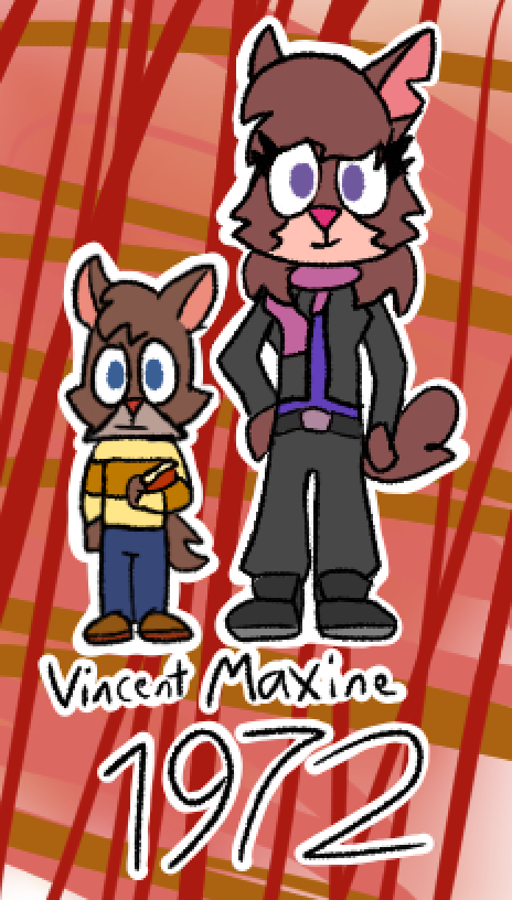 Nalratius's tweet photo. Found this piece I made a few months back and never published. Basically, what Vincent looked like at Murphy's age with his mom.

Characters by @ajmarekart https://t.co/kkJf7kipuw