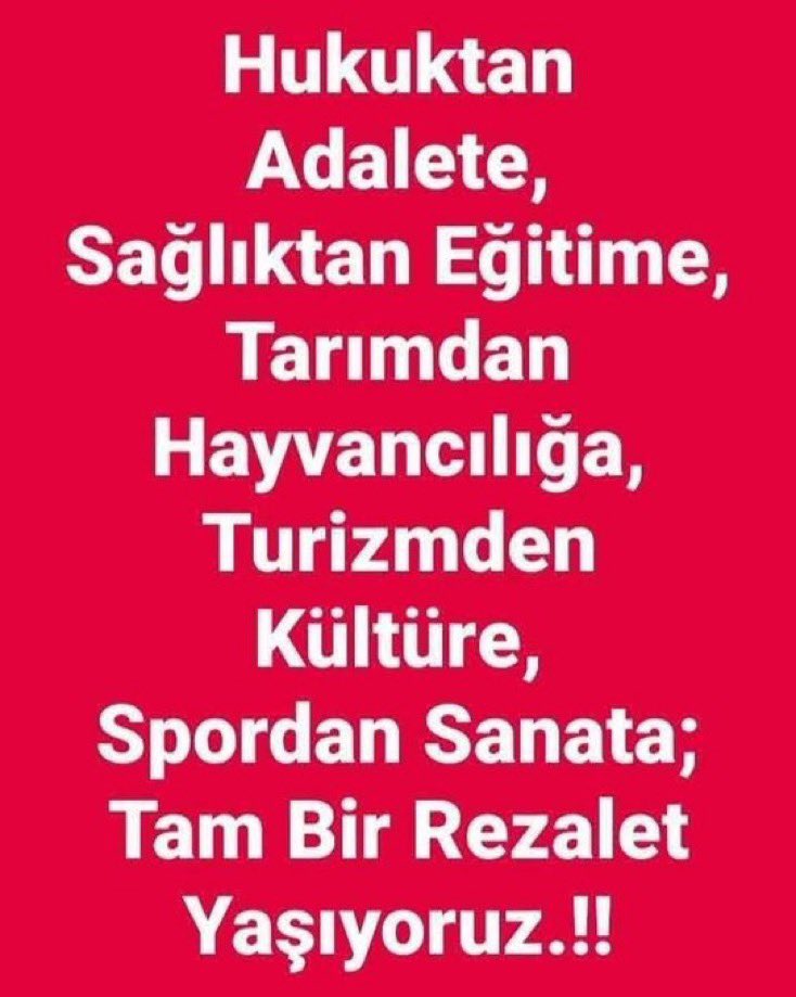 Ülke olarak bu kadar kötü yönetilmemiştik❗️

#YeterSandığıGetir