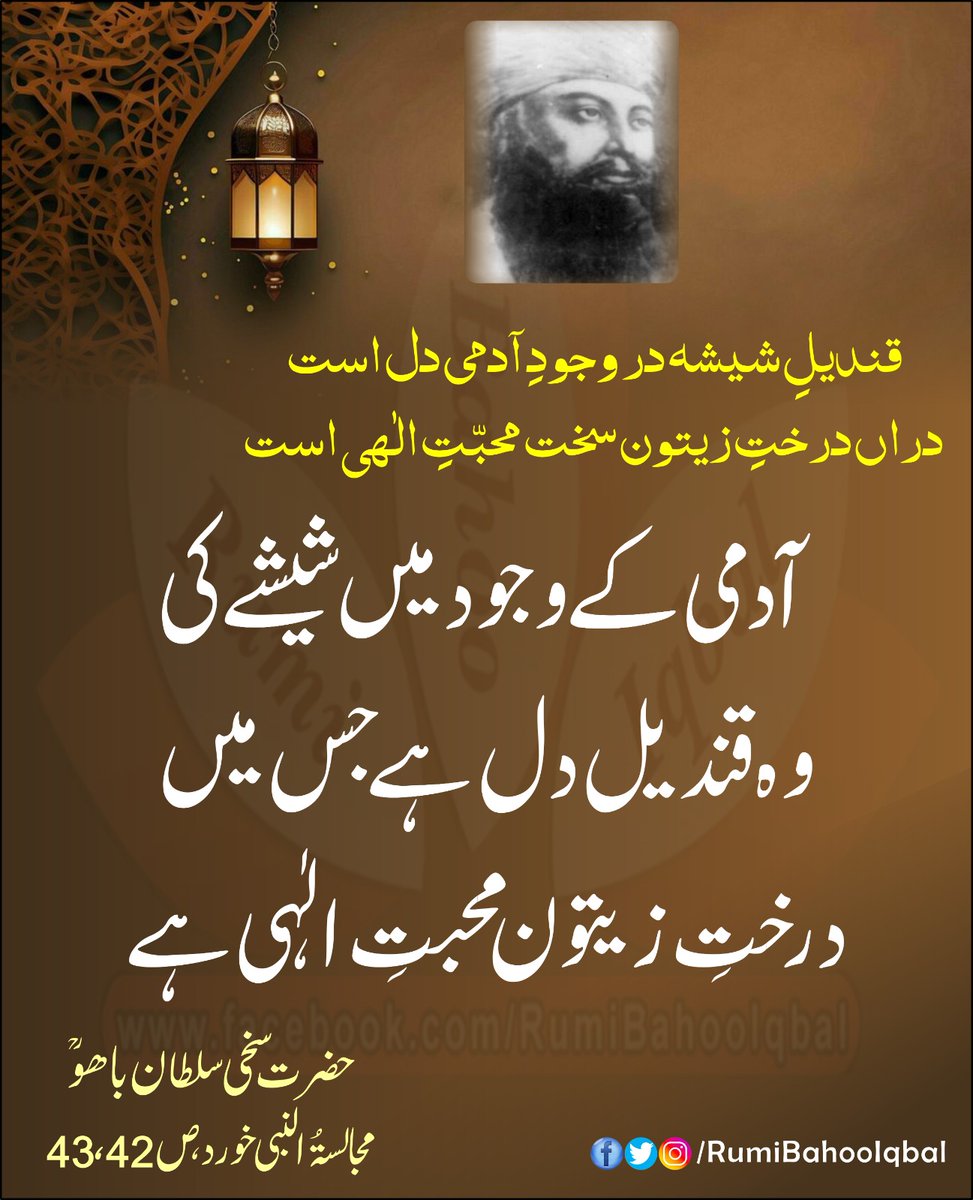 Mevlana Rumi, Sultan Bahoo & Allama Iqbal tweet media