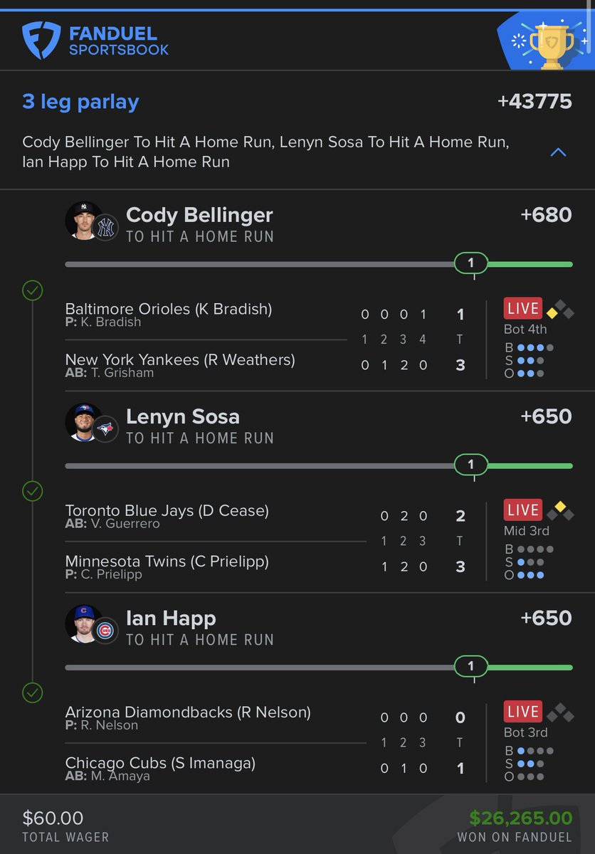 magesh1311's tweet image. LFG ✅✅✅✅✅✅ INSANE HIT

Get all my plays here ➡️ Link to picks on my Bio

#PrizePicks #GamblingX #NFL
#WCBB ⛹️ | #NBA 🏀 | #CBB 🔥 
#Prizepicks 🔐 | #PROPS | #POTD 📋
#GIVEAWAY 👋 | #NHL 🏒 | #Picks
#CSGO 🔫| #WAKEANDCASH 💵
#WNBA 🏀 | #Summerleague