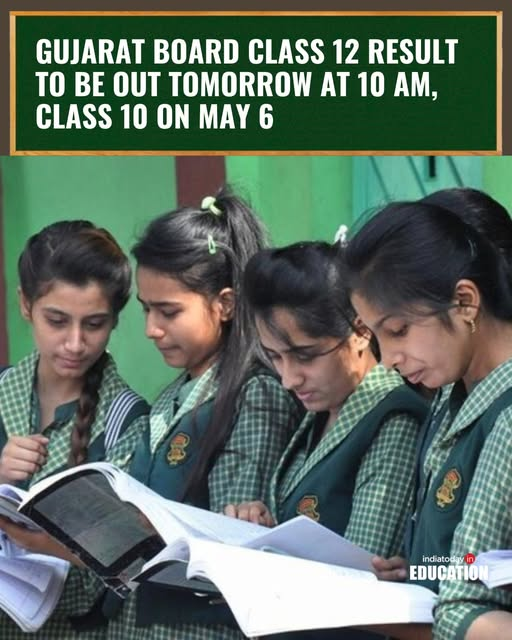 IndiaToday's tweet image. The Gujarat Board has announced that Class 12 (HSC) will be declared on May 4 along with GUJCET results, and Class 10 (SSC) results will be out on May 6.

Read: shorturl.at/K6rpE

#GujaratBoard #Education #GUJCETresults
