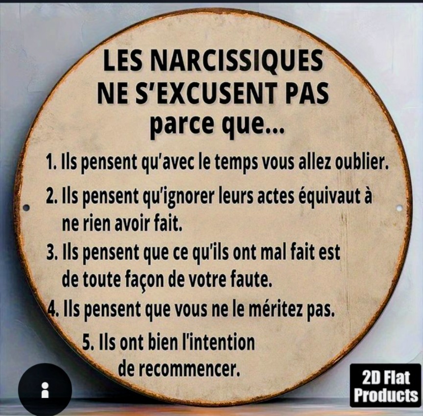 peintrev's tweet photo. Les narcissiques ne s’excusent pas…

On pense souvent à la sphère personnelle, mais au travail aussi, ce type de comportement existe. https://t.co/yWOd55ZZFF https://t.co/658pCZFF6K