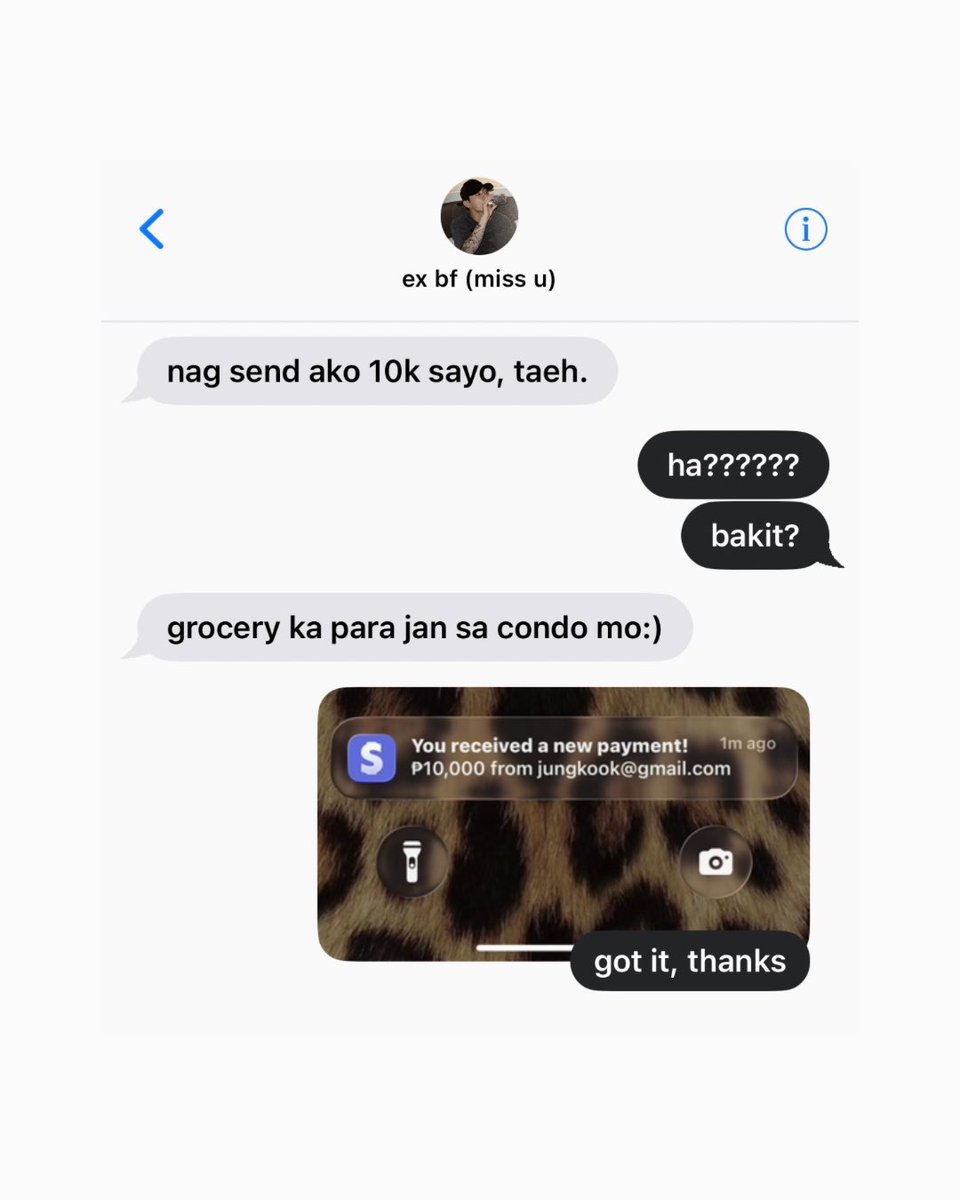 dalliijunks's tweet photo. “balik ka na saakin”

a short #taekookau 
- wherein taehyung and jungkook already broke up but jungkook still sends his allowance like nothing changed

#trending #au #bts #taekook #kpoptwt https://t.co/gIKnAjW5L3
