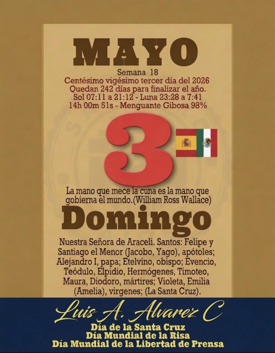 luisalvarezcar's tweet image. #3DeMayo #Domingo #igandea #diumenge #LuisElAguilaMayor