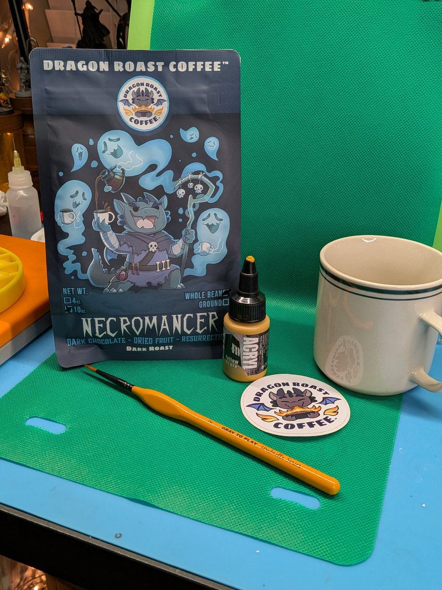 jaerod73's tweet photo. Fuel for a late night paint session. 
#miniaturepainting #boardgames #miniatures #40k https://t.co/mwaOffICHg