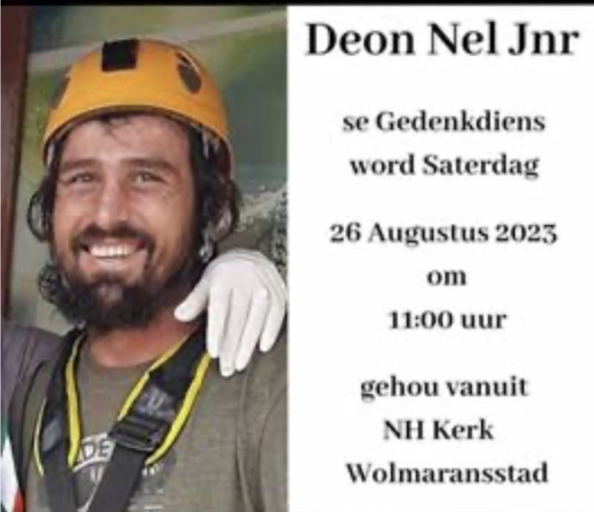 STOPY LYING! Deon Nel is NOT Jason Bartlett’s “shot, strangled, burnt cousin”. 

Deon Nel was kidnapped in 2023 in North West.  Grift away from gullible Americans but don’t disrespect actual victims of crime.