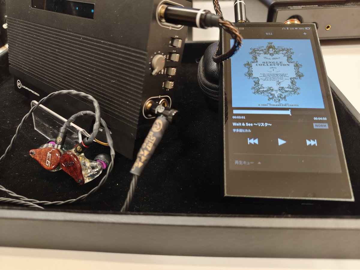 etsuetsuyasu's tweet photo. E7 4497 PREMIUM👉️EA4👉️BriseAudio STR7 Ref.👉️VisinEars VE6
このEA4のセッティング、VE6を滑らかに聴かせてくれてとっても好み☺️
宇多田ヒカル&amp;MISIA https://t.co/ZnUYp8UWl3