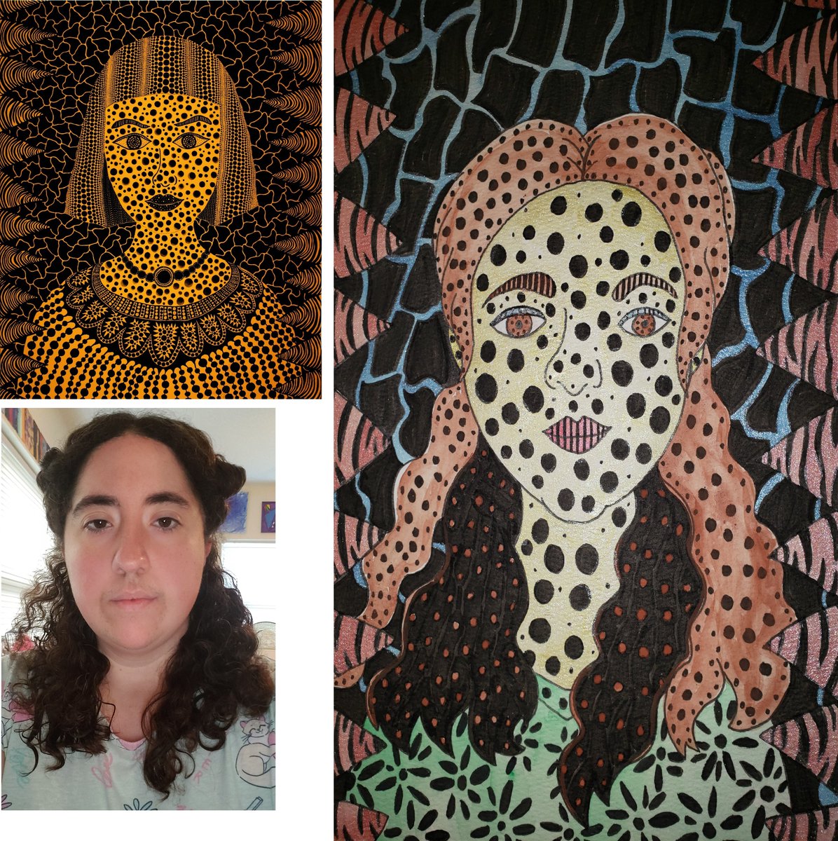 artsysister's tweet image. Today, I wanted to show you some fun self portraits mimicking the style of various painters. See more watercolor paintings at artsysister.com/blogs/news/tag…
#watercolor #selfportrait #painting