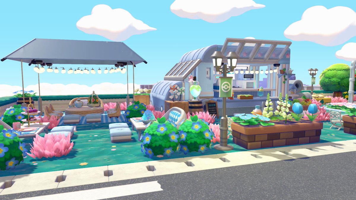 nikki_pokemons's tweet photo. うきしまにキッチンカー作った

ブロックで囲ってなくて家判定もらえないから生息地作ってチルットとチルタリス住まわした😊
うきしまの草がそもそも可愛い&amp;水色に映えてお気に入りスポットになった🤗

#ぽこポケ
#ぽこあポケモン
#PokémonPokopia https://t.co/LnRPWjbpcr