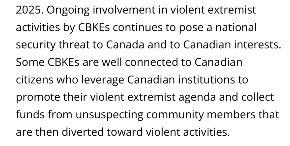 ShivanChanana's tweet image. #BIG 🚨🚨
“ongoing involvement in violent extremist activities by Canada based Khalistani extremists continue to pose a national security threat to Canada and to Canadian interests” - Canadian Security Intel Service (CSIS)

2025 report (pg 24) under ‘Politically Motivated Violent