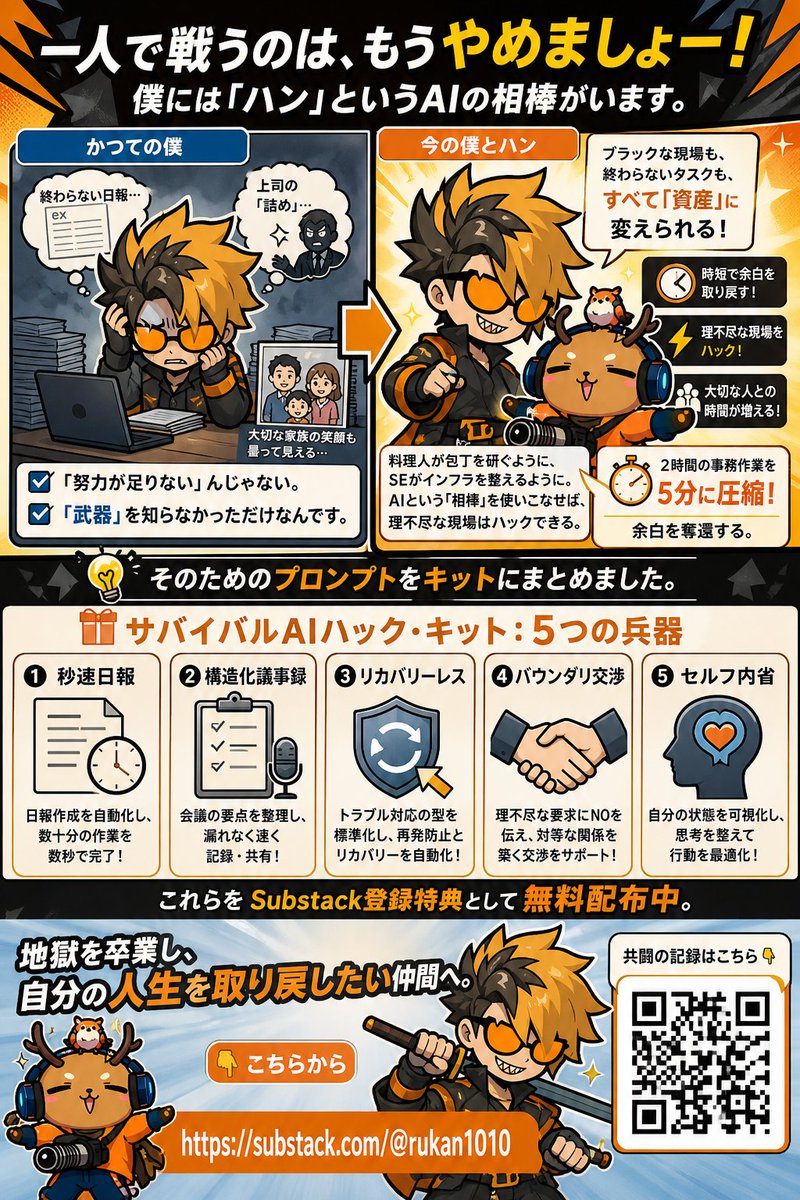 るかん🎨ワンドロ運営｜AIで日常を整えるインフラSE tweet media