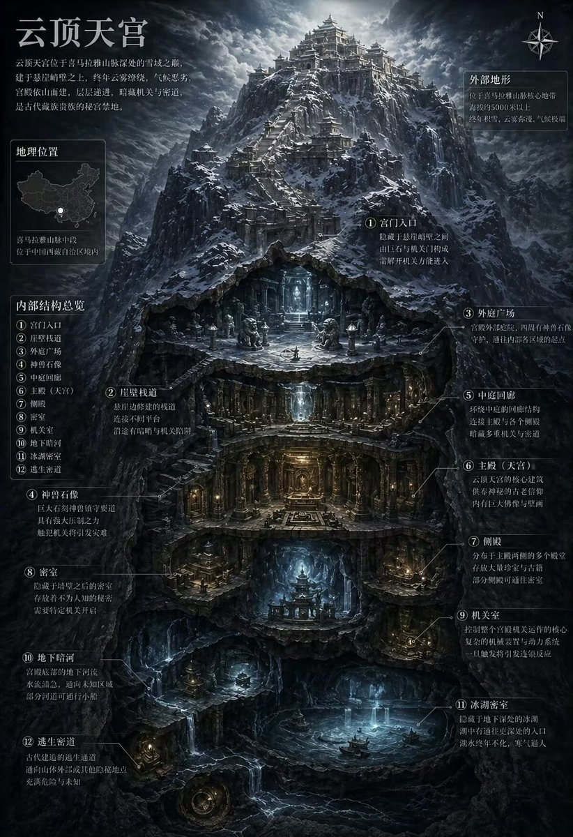 XBASHIYI's tweet photo. 已经有人使用ChatGPT还原盗墓笔记中的世界👾 https://t.co/3m3HRFkhqU