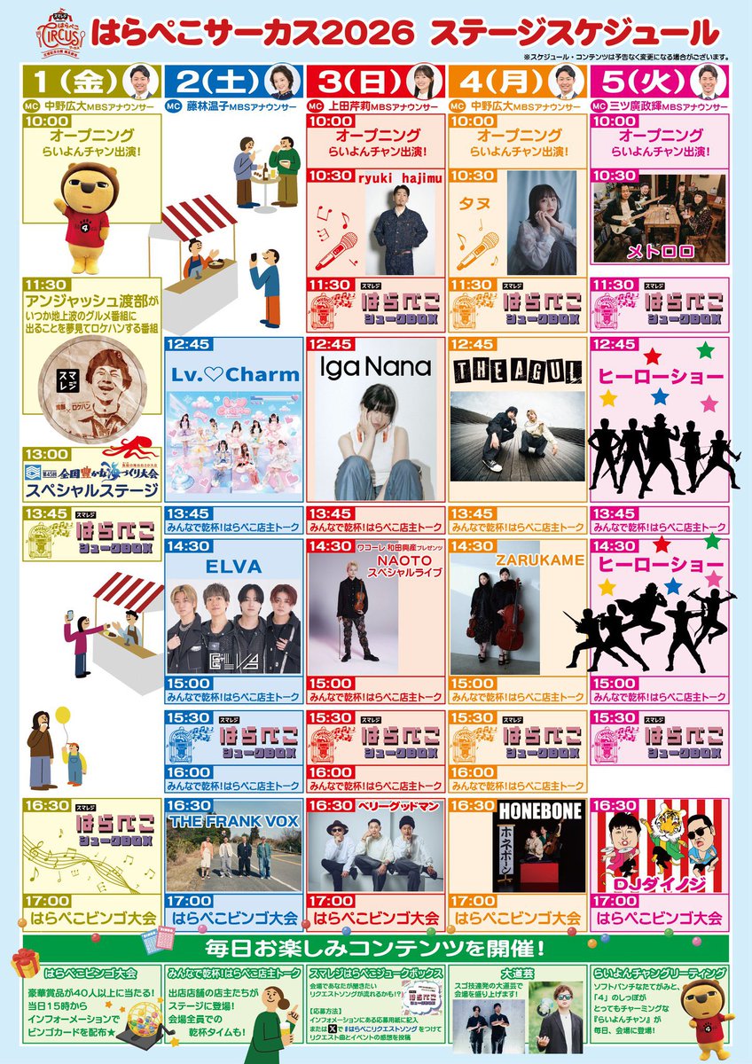 大阪 花博記念公園 鶴見緑地 /／ 「はらぺこCIRCUS」 5月3日(日) 9:30