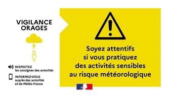 Image de Préfète du Puy-de-Dôme - Météo-France place le département du Puy-de-Dôme en vigilance jaune orages à compter de 14h.

Soyez 